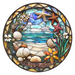 Beach Sign, DCO-102713, Sign For Wreath, 10" Metal Sign