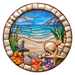 Beach Sign, DCO-102717, Sign For Wreath, 10" Metal Sign