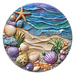 Beach Sign, DCO-102718, Sign For Wreath, 10" Metal Sign