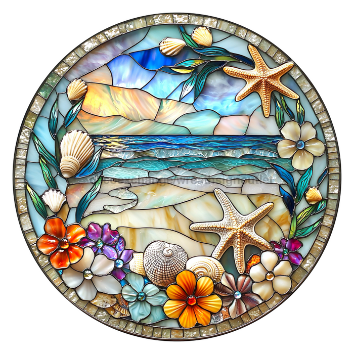 Beach Sign, DCO-102719-D, Sign For Wreath, 18" Door Hanger