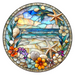 Beach Sign, DCO-102719, Sign For Wreath, 10" Metal Sign