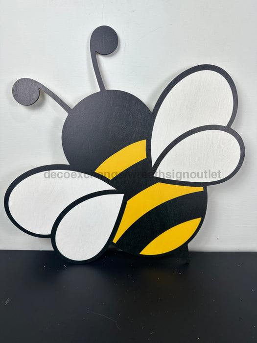 Bee Sign Add A Bow Wood Sign Door Hanger Decoe-W-623 22