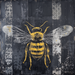 Bee Sign, DCO-13303, Sign For Wreath, 10x10" Metal Sign