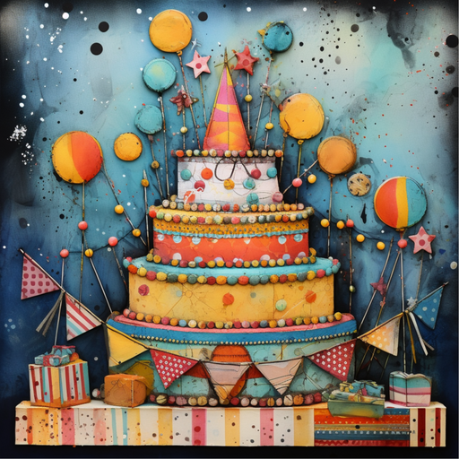 Birthday Sign Vintage Oaw-0005 For Wreath 10X10 Metal