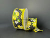 Blk Stn/Lemon Bunches-Wht Dots 1.5’’X10Y 41526-09-21 Ribbon