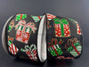 Blk Stn/Emrld-Lm-Gld Glt Wrapped Gifts 2.5’’X10Y 71412-40-21 Ribbon