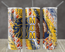 Blue And Yellow Football Mom Tumbler 20 Oz Skinny Decoetumbler-330