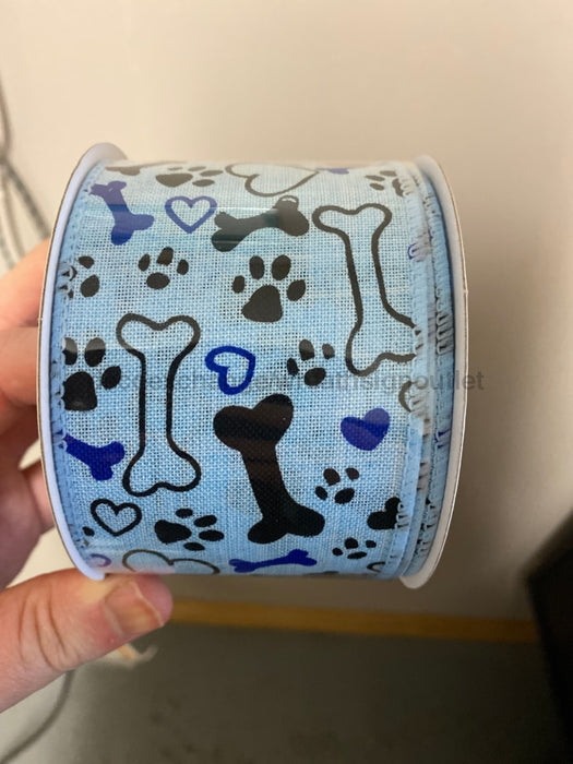 Blue Bone Paws Hrt Linen, 2.5X10Y Q919640-25 - DecoExchange