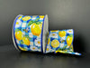 Blue Wtrclr Pld/Lemons-Daisies 2.5’’X10Y 41535-40-05 Ribbon