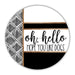 Boho Door Hanger Hello Like Dogs Dco-01790-Dh 18’’ Round Wood