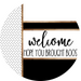 Boho Door Hanger, Welcome Brought Boos Door Hanger, DCO-01853-DH, 18" Round Wood
