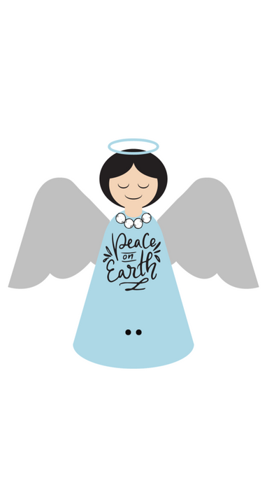 Bow Backer Angel Wood Sign Bb-W-0014 13 Wreath