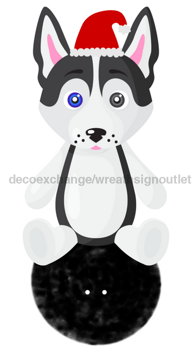 Bow Backer Christmas Dog Wood Sign Bb-W-0011 13 Wreath