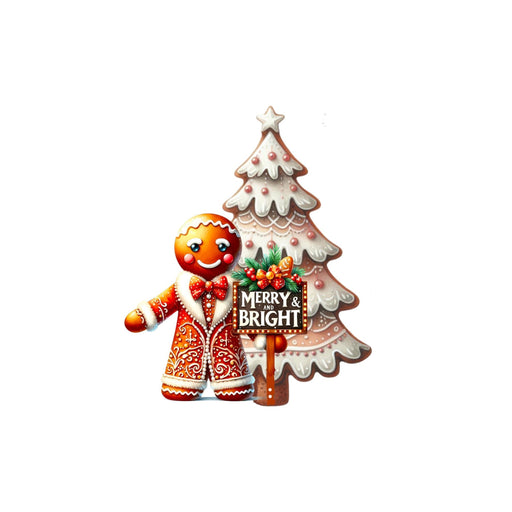 Bow Backer, Gingerbread Bow Backer, wood sign, BB-W-0169, 13in wreath sign