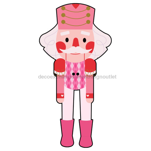 Bow Backer Pink Nutcracker Wood Sign Bb-W-0027 13 Wreath