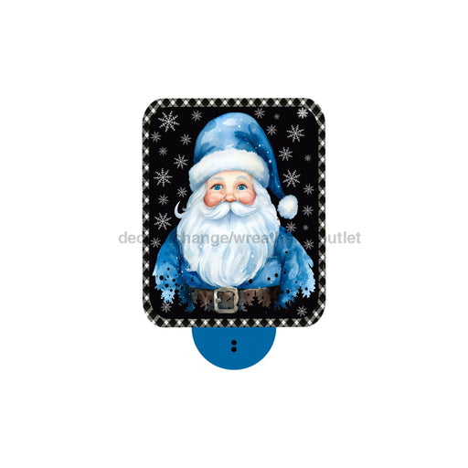 Bow Backer, Santa Claus Bow Backer, wood sign, BB-W-0164, 13in wreath sign