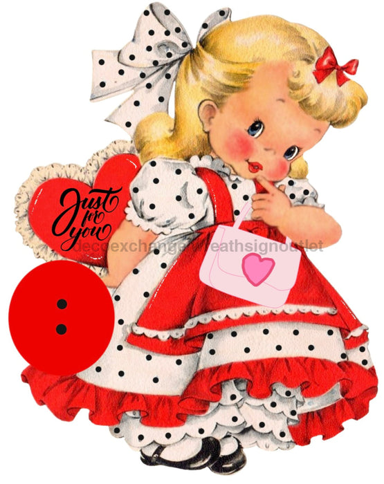 Bow Backer Valentines Day Wood Sign Bb-W-0034 13 Wreath