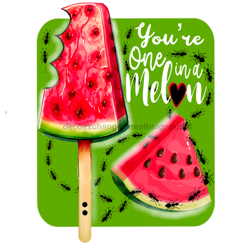 Bow Backer Watermelon Wood Sign Bb - W - 0128 13’ Wreath