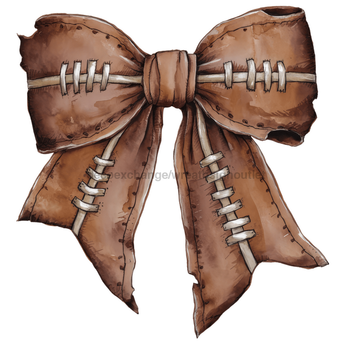 Bow Door Hanger Football Coquette Bow wood sign DECOE-W-904779-DH 22’’ Door Hanger 22’’ Door Hanger
