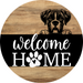 Dog Door Hanger, Hello Brought Treats Door Hanger, DCO-01975-DH, 18" Round Wood