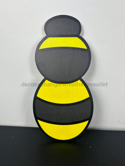 Bumble Bee Body Wood Sign Door Hanger Decoe-W-626 Uitc Bug Black 22