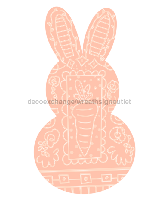 Bunny Door Hanger Tww-W-0018 22’ Wood