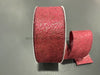 Burg Glittered Flwr Embossed 2.5’’X50Y 871-40-437 Ribbon