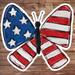 Butterfly Door Hanger Patriotic Wood Sign Decoe-W-131 22