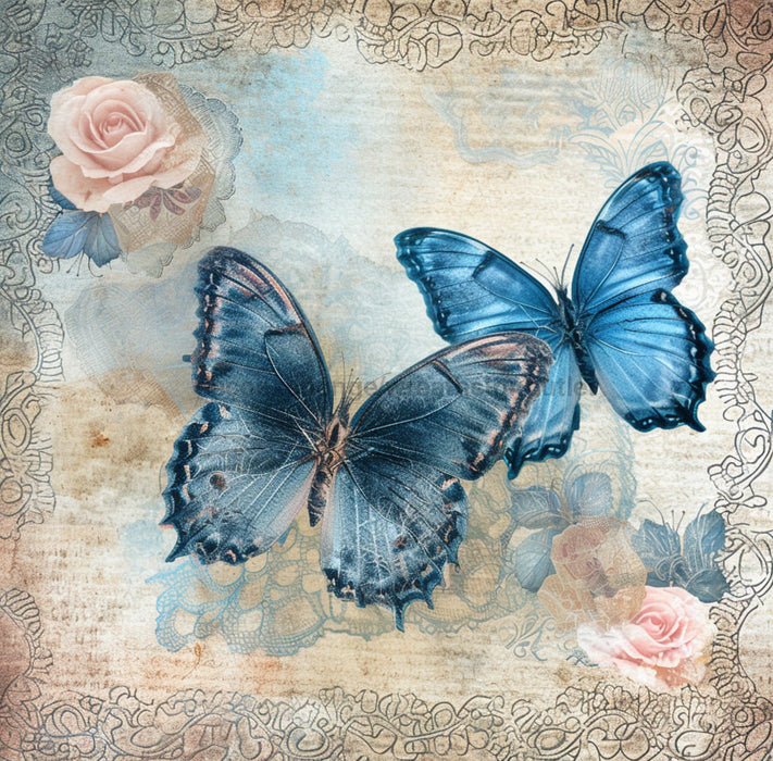 Butterfly Sign, DCO-02427, Sign For Wreath, 10x10 Metal Sign