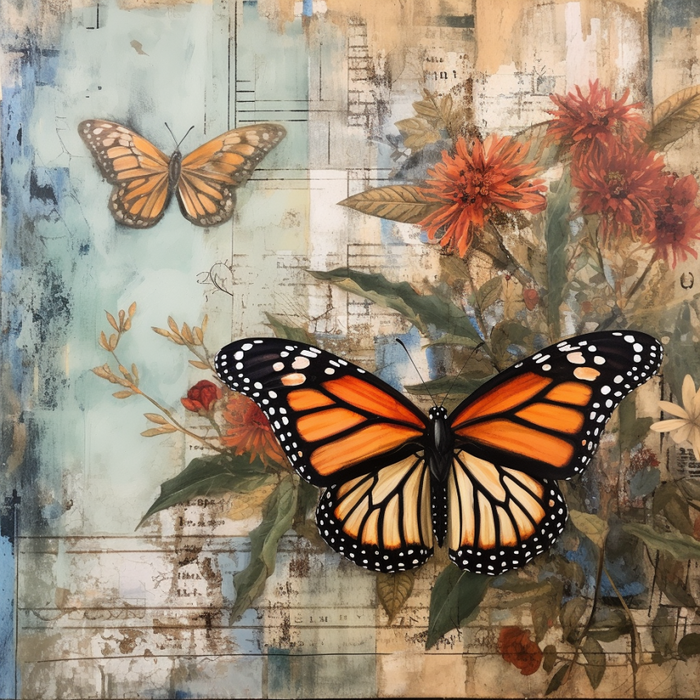 Butterfly Sign Floral Dco-00970 For Wreath 10X10 Metal