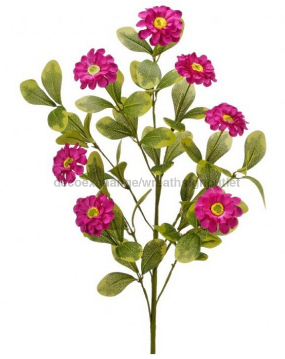 Button Zinnia Spray X7 34’’ Mtf24321-Purp Greenery