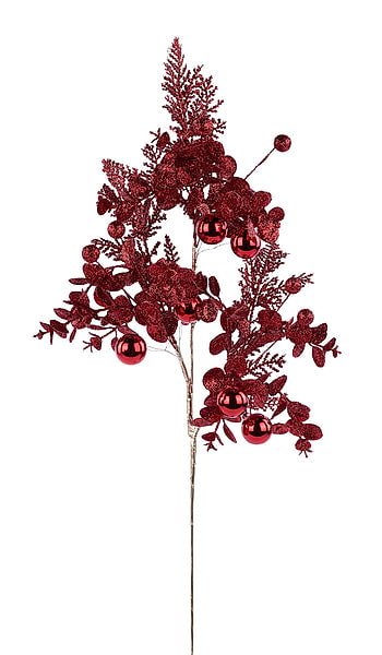 26.5"H Berry/Cedar/Eucalyptus/Ball Spray Red XS169224
