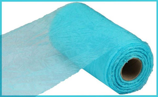 6" x 25 Yd Crinkle Sheer Turquoise RC122334
