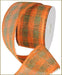 4"X20YD Woven Check Paper Mesh Orange/Moss Green RR700255