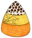 Candy Corn with Leopard Print, wood sign, DECOE-W-005 - DecoExchange®