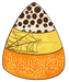 Candy Corn with Leopard Print, wood sign, DECOE-W-005 - DecoExchange®