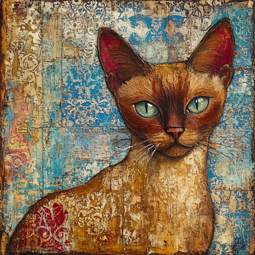 Cat Sign, DCO-13653, Sign For Wreath, 10x10" Metal Sign