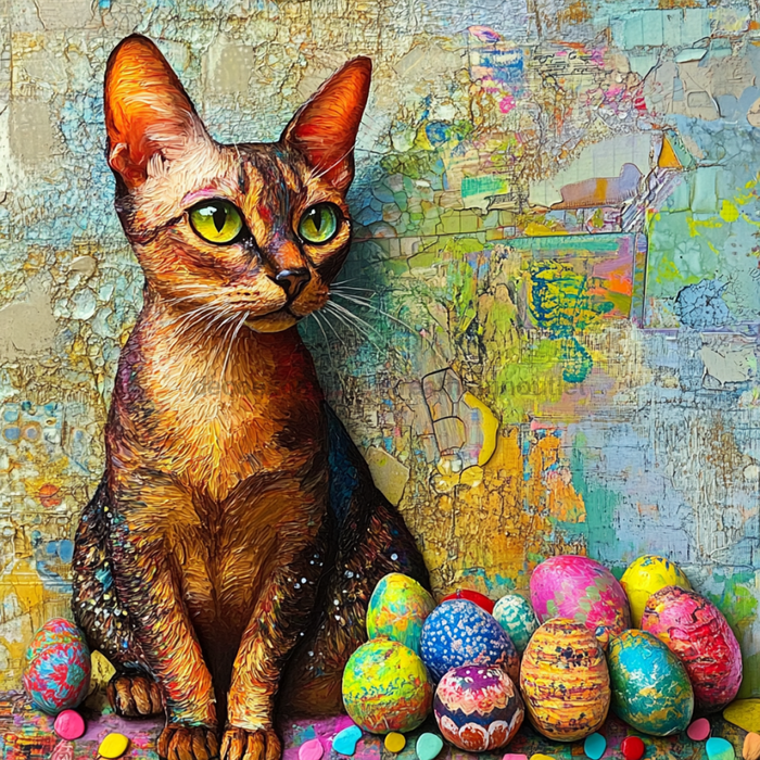 Cat Sign, DCO-13663, Sign For Wreath, 10x10" Metal Sign