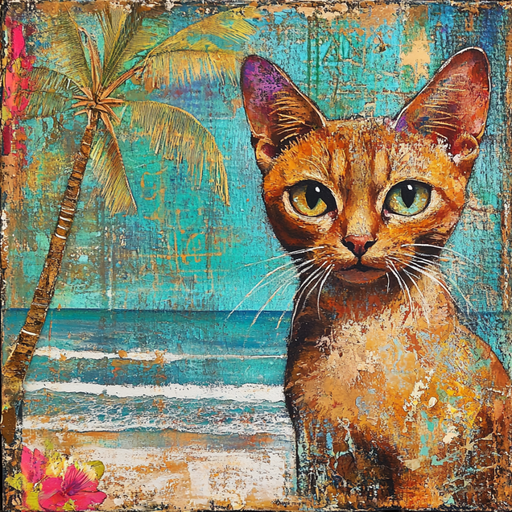 Cat Sign, DCO-13669, Sign For Wreath, 10x10" Metal Sign