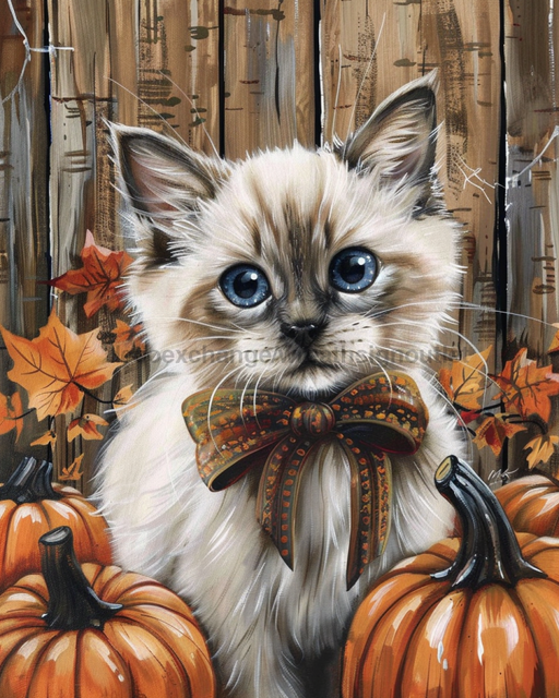 Cat Sign Fall Dco-01724 For Wreath 8X10’ Metal