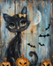 Cat Sign Fall Dco-01731 For Wreath 8X10’ Metal