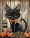 Cat Sign Fall Dco-01735 For Wreath 8X10’ Metal