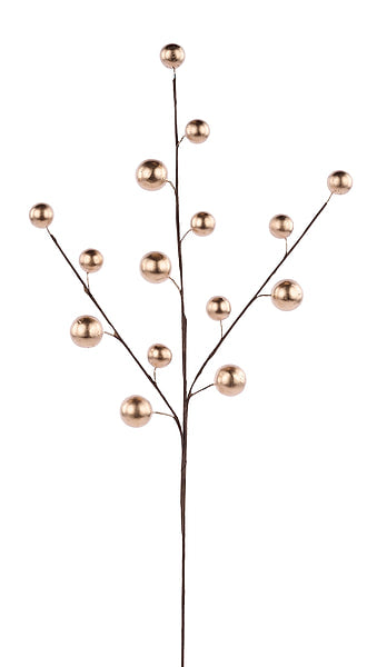 20"L Metallic Berry Spray Gold EC584008