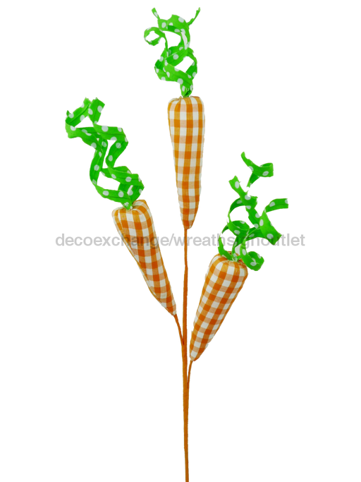 Checker Carrot Spray X 3 H29 62612OR - DecoExchange