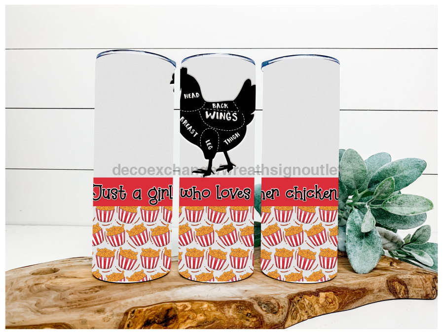 Chicken Lover Tumbler, 20 oz Skinny Tumbler DECOETUMBLER-090 - DecoExchange