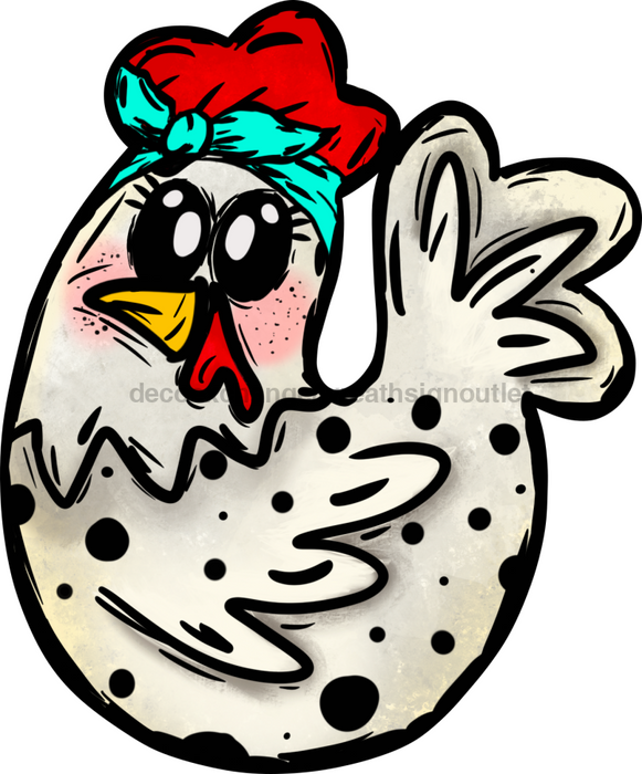 Chicken Sign Cluckin Door Hanger Wood Sign Decoe-W-0114 22