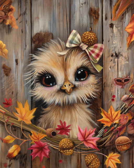 Chicken Sign Fall Dco-01709 For Wreath 8X10’ Metal