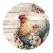 Chicken Sign Farmhouse Decoe-5224 10’ Metal Round