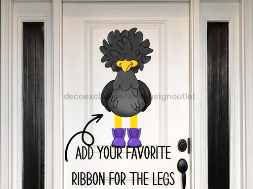 Chicken Sign Ribbon Leg Wood Sign Cr-W-127-Dh 22 Door Hanger