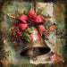 Christmas Bell Sign, DCO-102322, Sign For Wreath, 10x10in Metal Sign